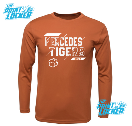 Tigers Slash Design Drifit Long Sleeve