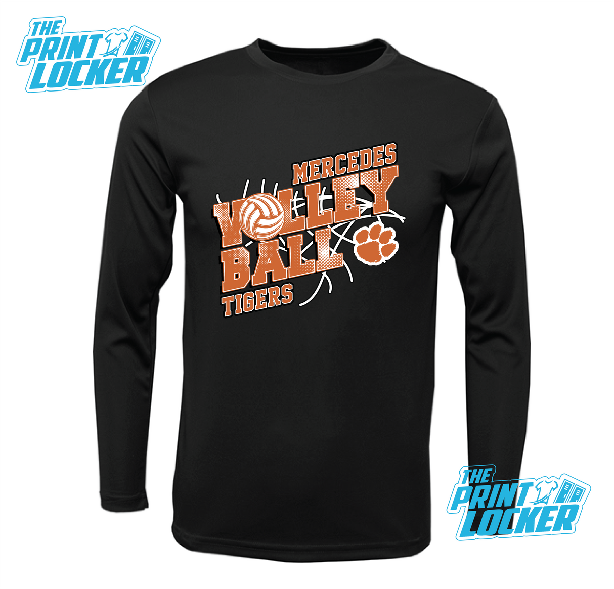 Tigers Volleyball Design Drifit Long Sleeve