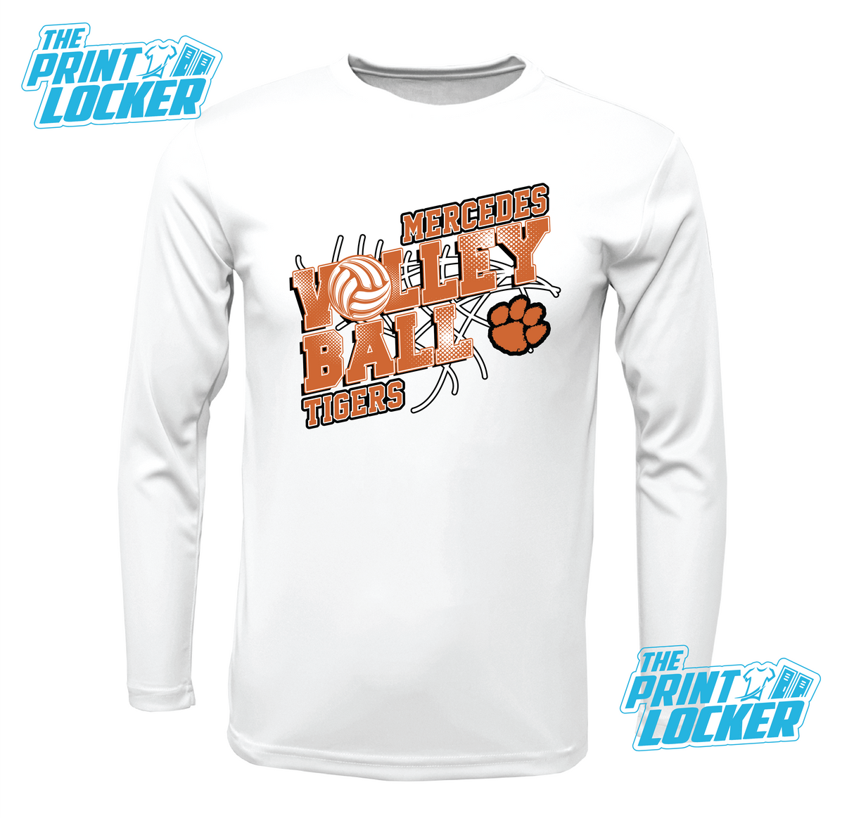 Tigers Volleyball Design Drifit Long Sleeve