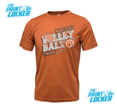 Tigers Volleyball Design Drifit Short Sleeve