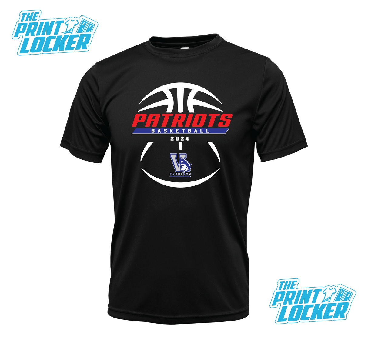 Patriots Basketball Design Drifit Short Sleeve