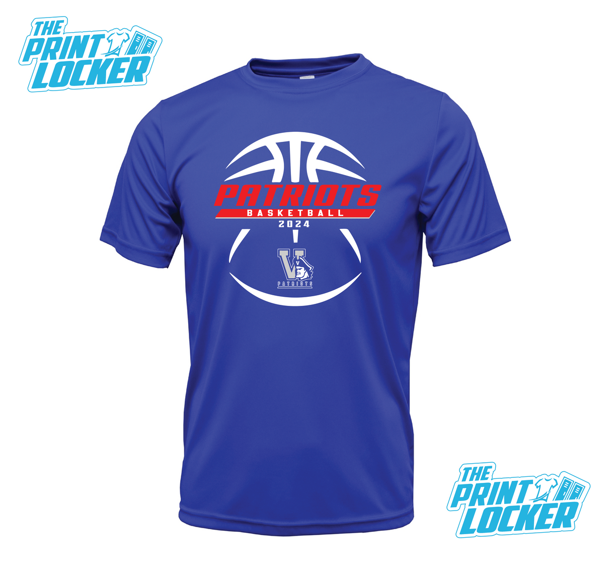 Patriots Basketball Design Drifit Short Sleeve