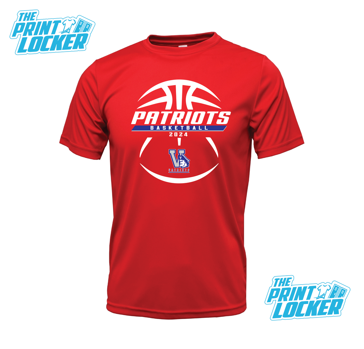 Patriots Basketball Design Drifit Short Sleeve