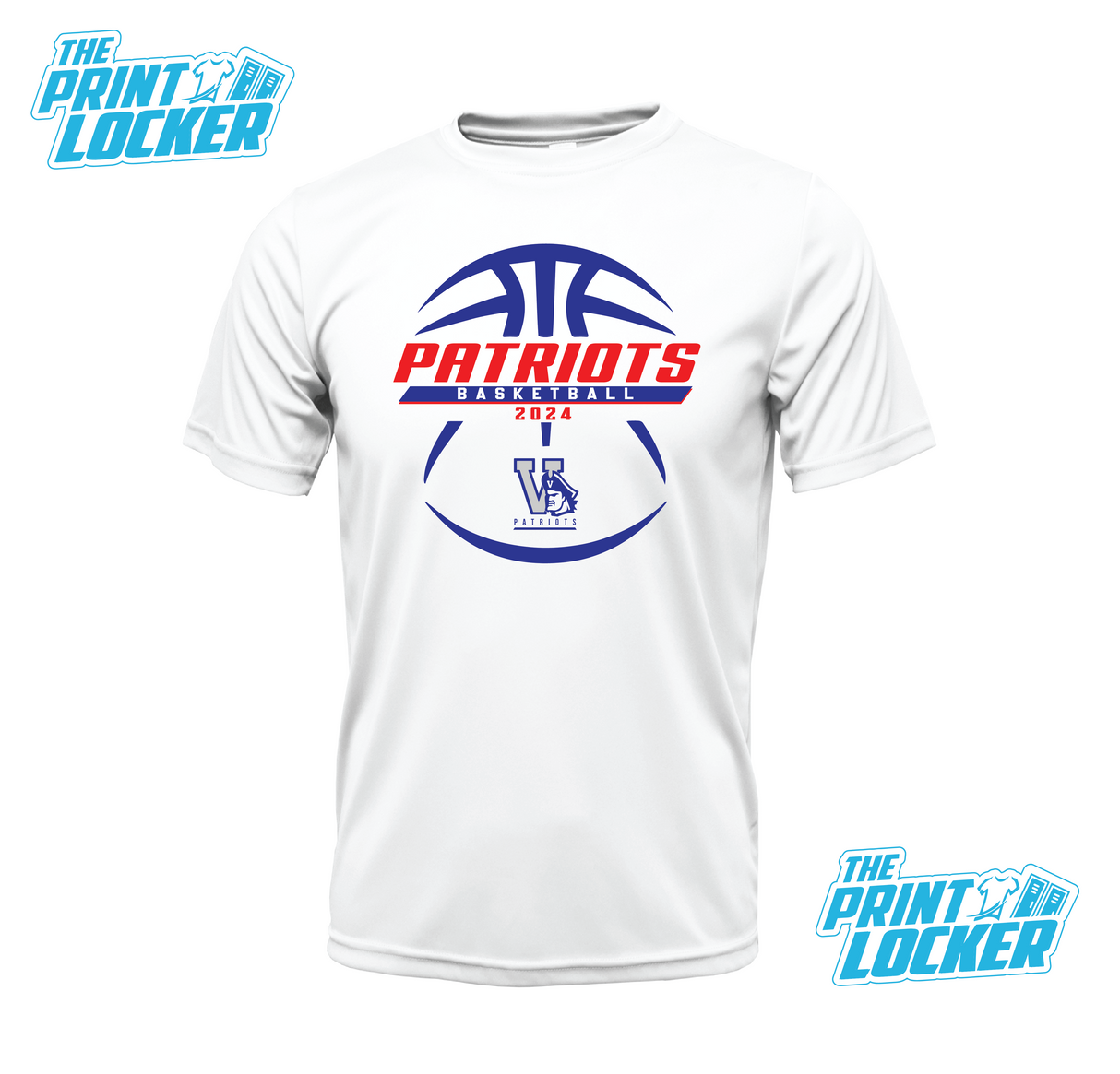 Patriots Basketball Design Drifit Short Sleeve