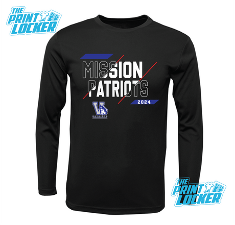 Patriots Slash Design Drifit Long Sleeve