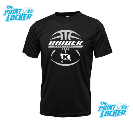 Raiders Basketball Design Drifit Short Sleeve