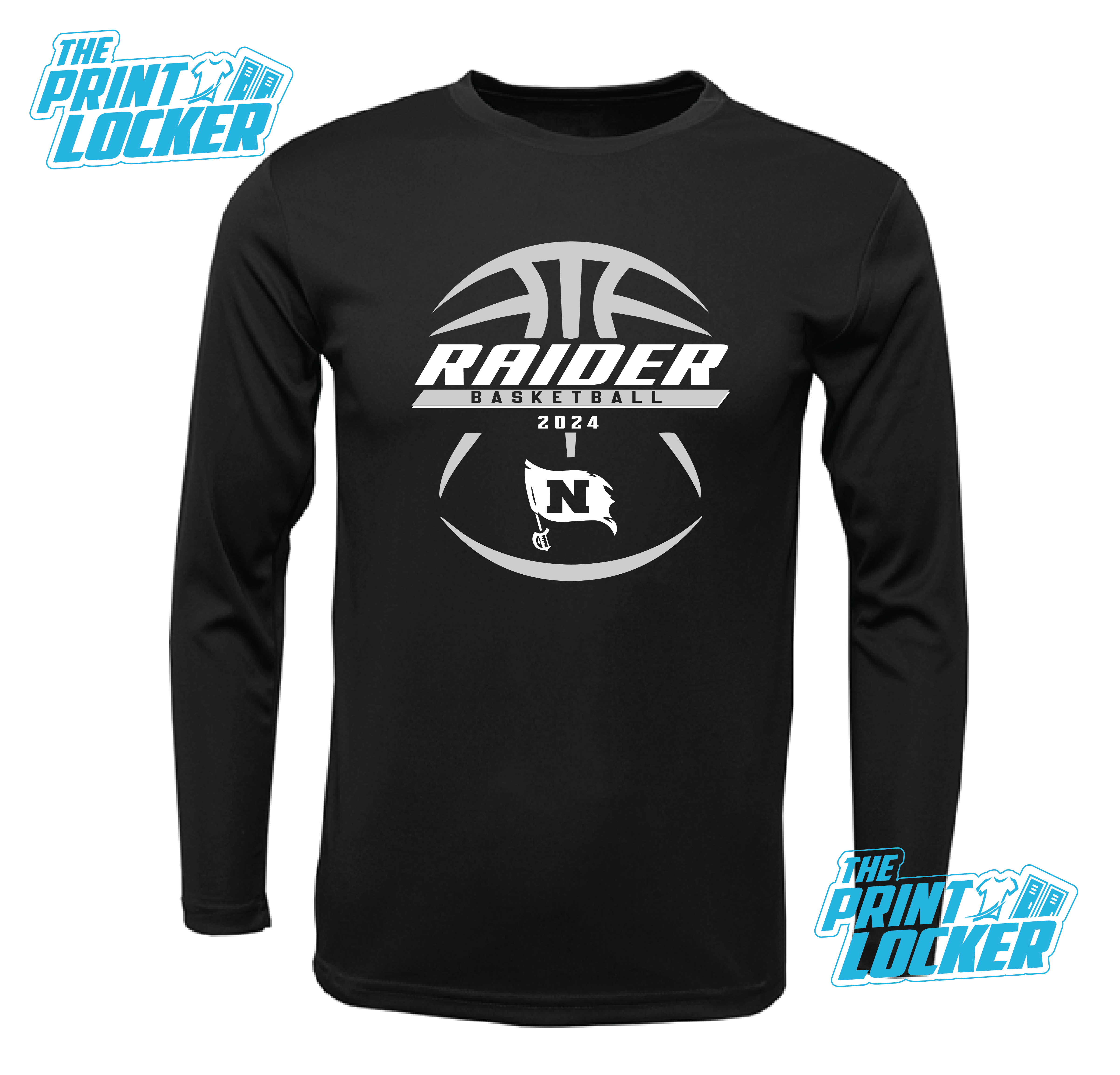 Raiders Basketball Design Drifit Long Sleeve – The Print locker