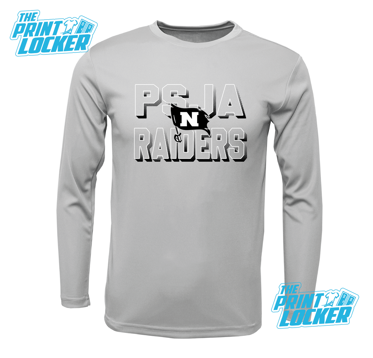 Raiders Halftone Design Drifit Long Sleeve