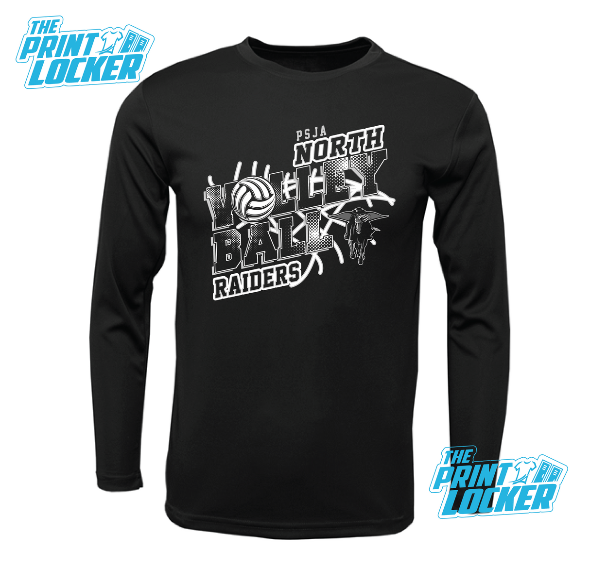 Raiders Volleyball Design Drifit Long Sleeve