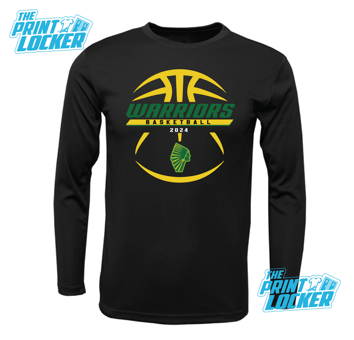 Warriors Basketball Drifit Long Sleeve