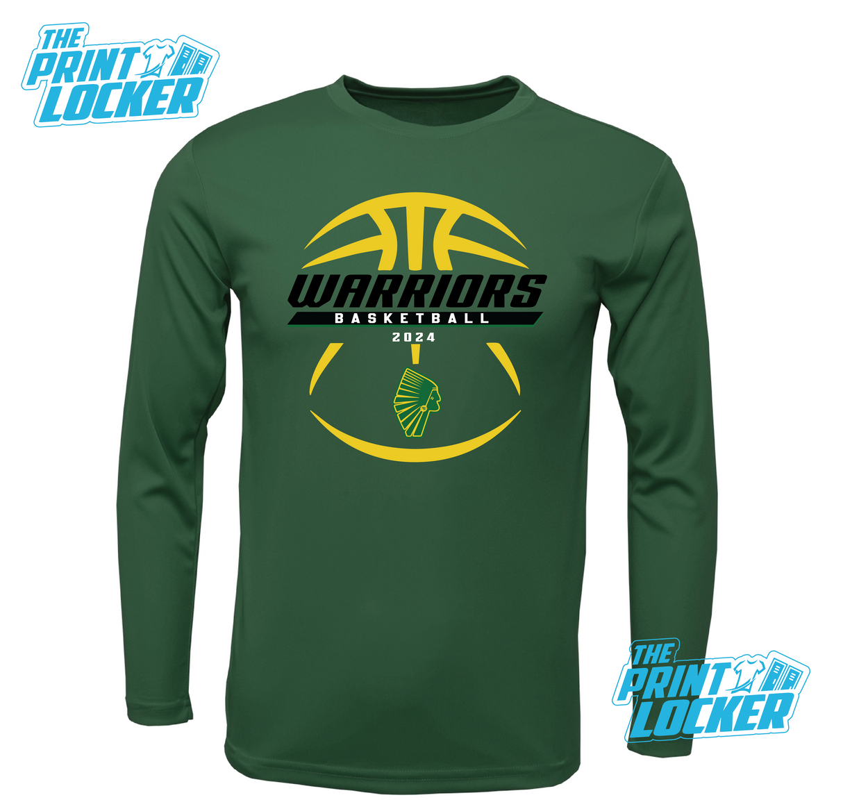 Warriors Basketball Drifit Long Sleeve