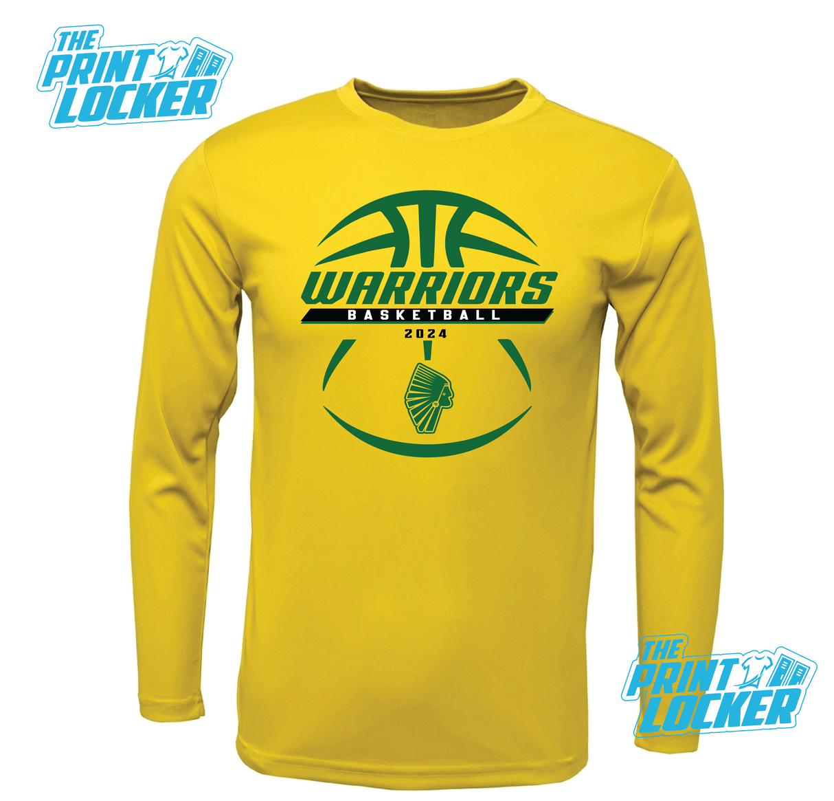 Warriors Basketball Drifit Long Sleeve