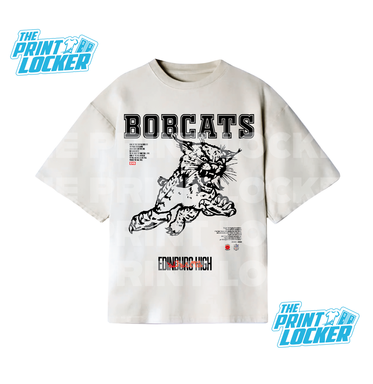 Oversized Bobcat Graphic Tee