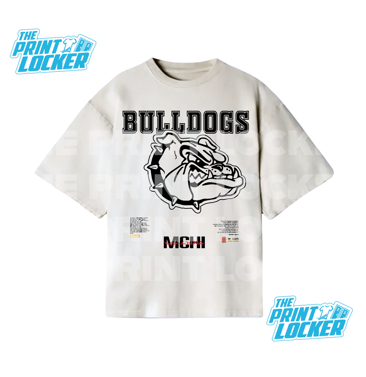 Oversized Bulldogs Graphic Tee