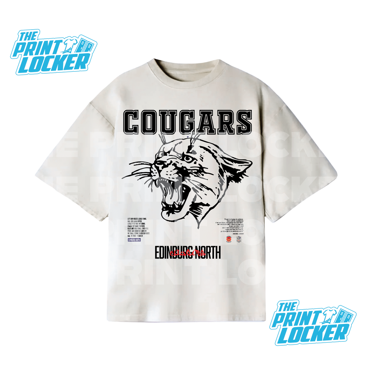 Oversized Cougars Graphic Tee