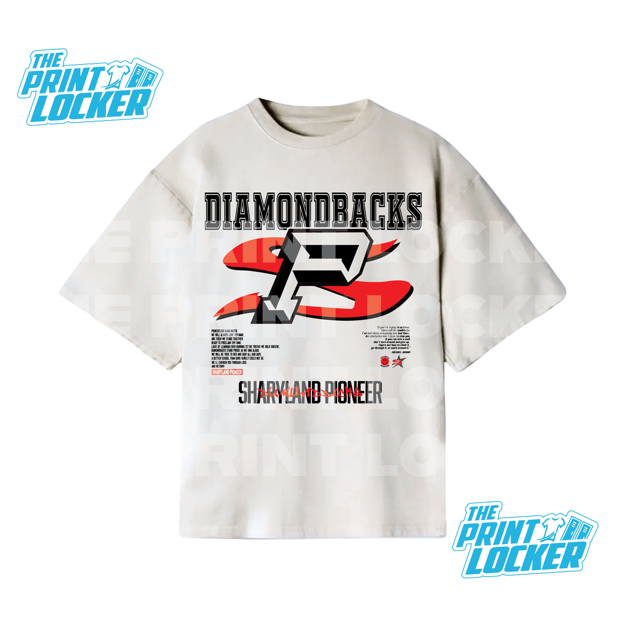 Oversized Diamondbacks Graphic Tee