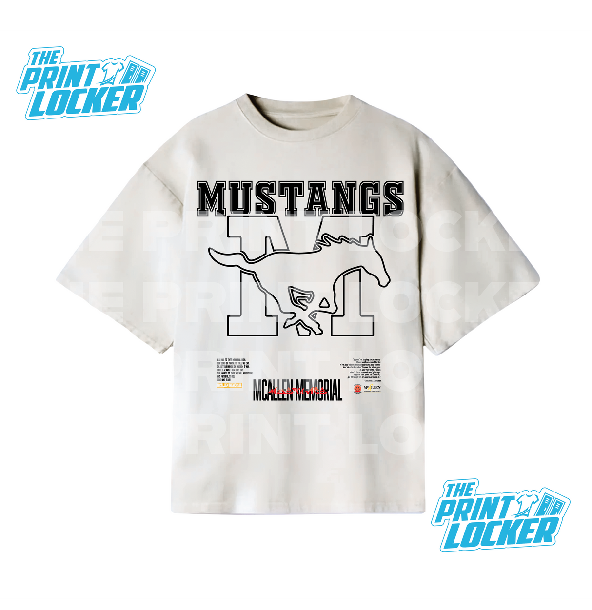 Oversized Mustangs Graphic Tee