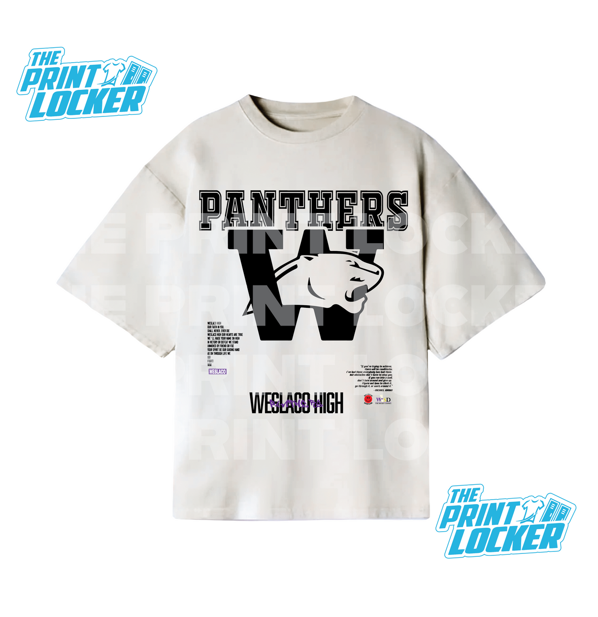 Oversized Panthers Graphic Tee