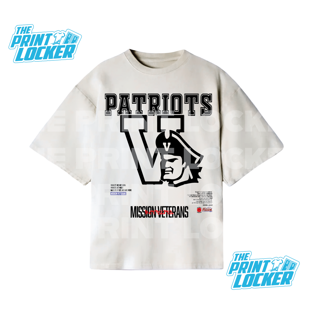 Oversized Patriots Graphic Tee