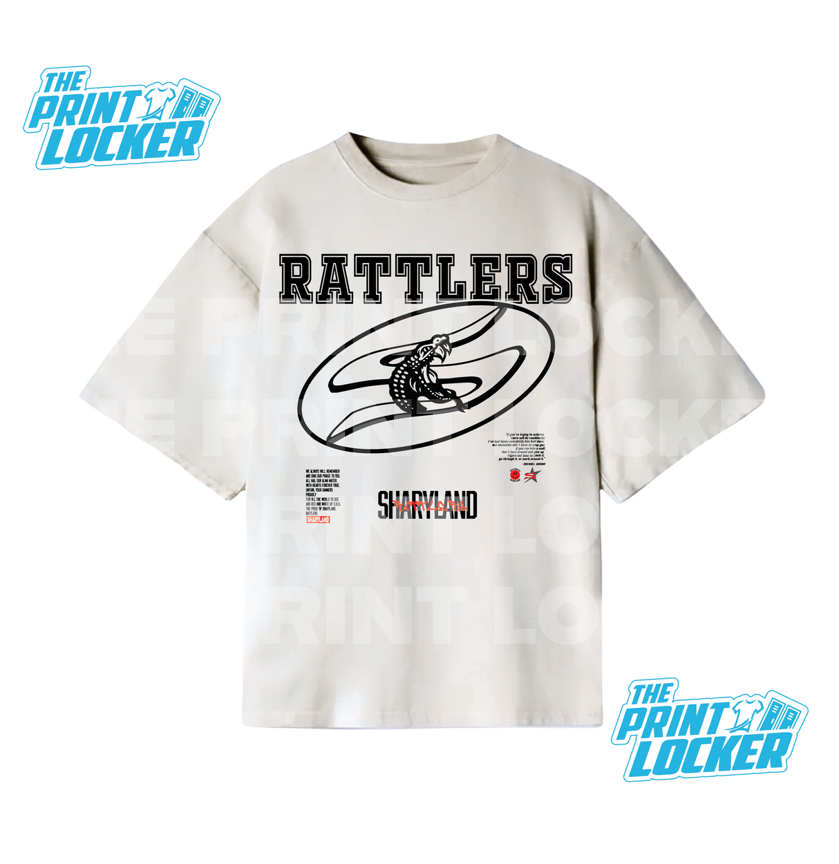 Oversized Rattlers Graphic Tee