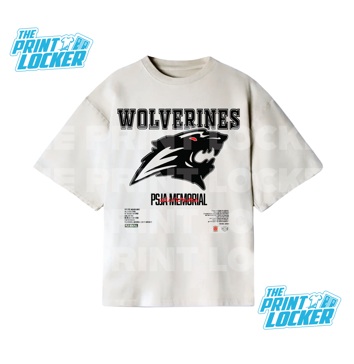 Oversized Wolverines Graphic Tee