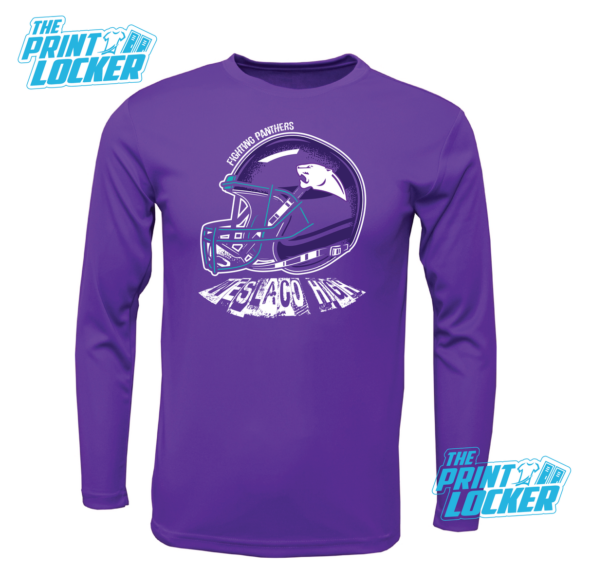 Panther Football Helmet Drifit Long Sleeve