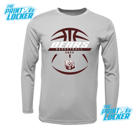 Bears Basketball Drifit Long Sleeve