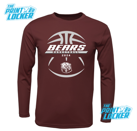 Bears Basketball Drifit Long Sleeve