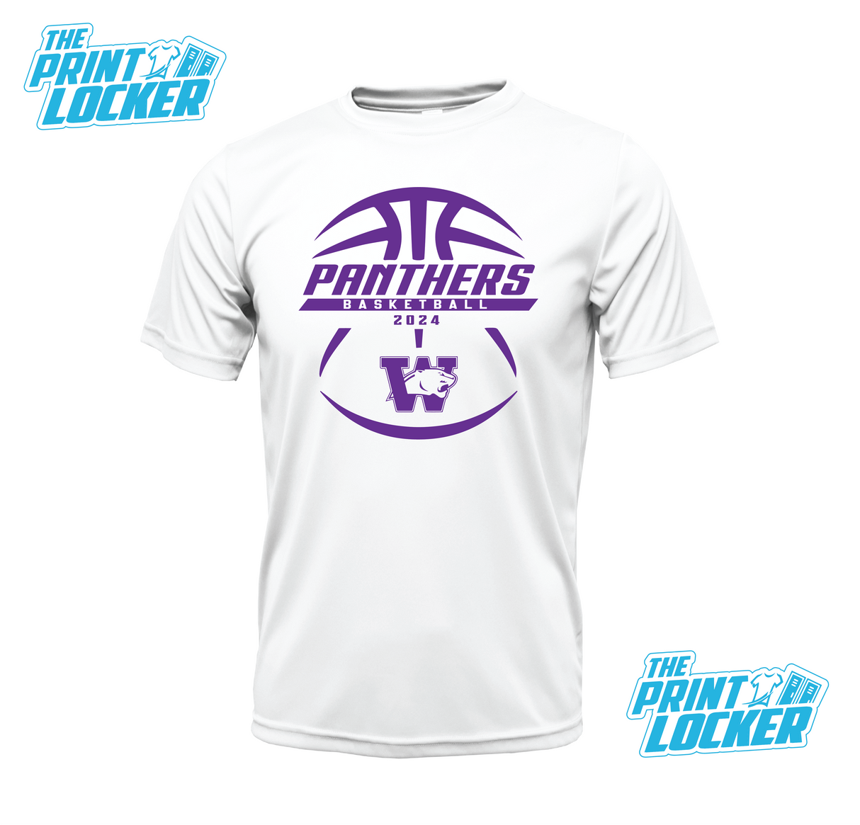 Panthers Basketball Design Drifit Short Sleeve