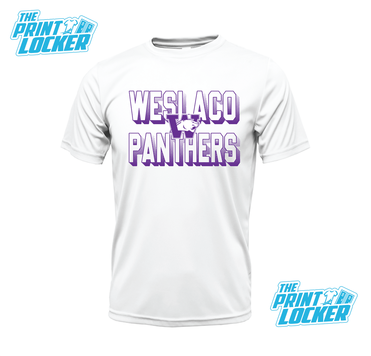 Panthers Halftone Design Drifit Short Sleeve