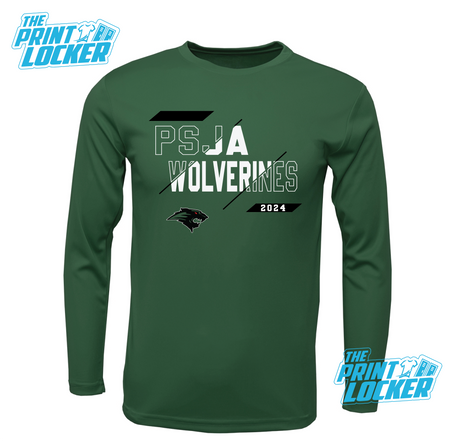 Wolverines Slash Design Drifit Long Sleeve