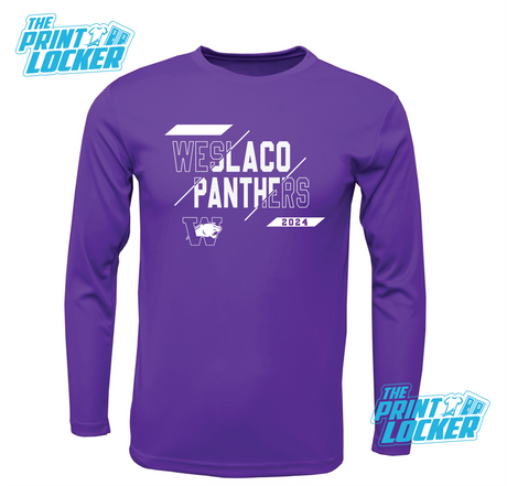 Panthers Slash Design Drifit Long Sleeve