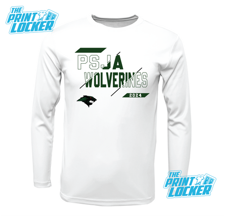 Wolverines Slash Design Drifit Long Sleeve