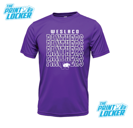 Panthers Stack Design Drifit Short Sleeve