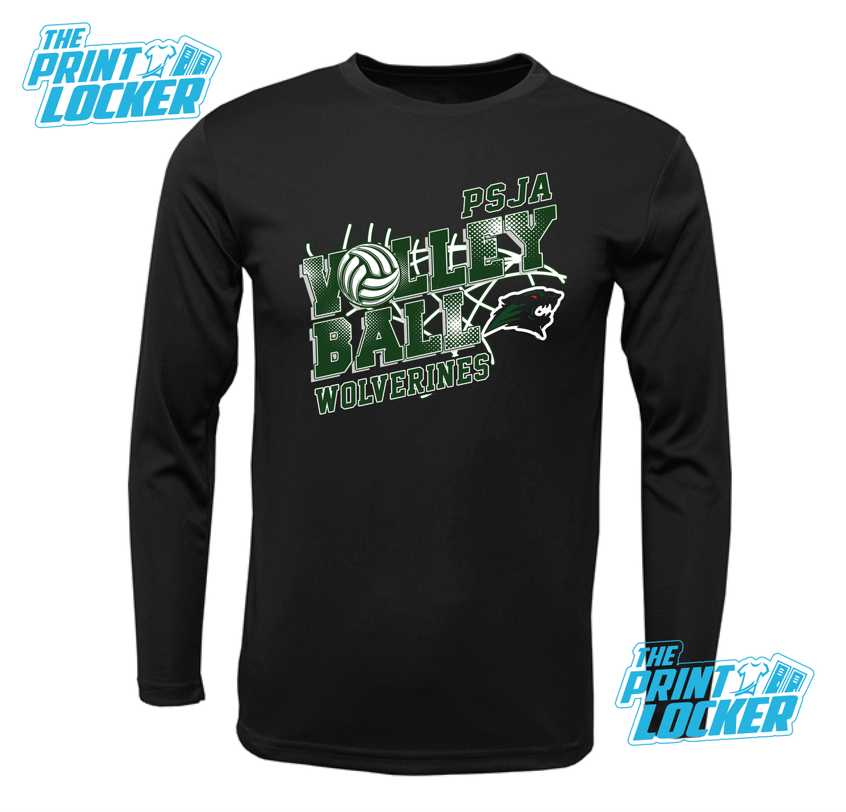 Wolverines Volleyball Design Drifit Long Sleeve