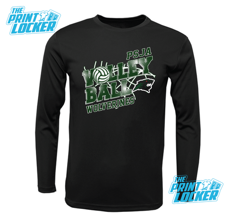 Wolverines Volleyball Design Drifit Long Sleeve