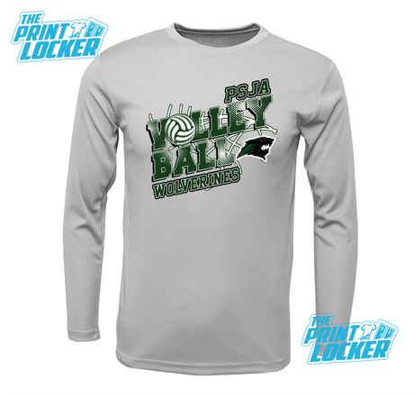 Wolverines Volleyball Design Drifit Long Sleeve