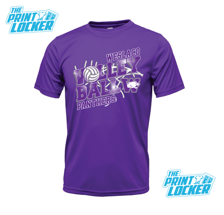 Panthers Volleyball Design Drifit Short Sleeve