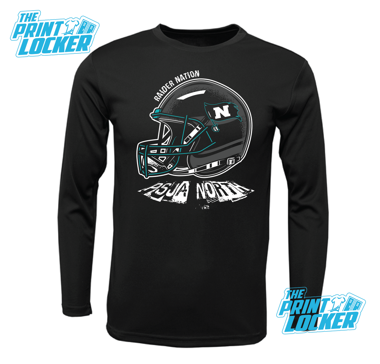 Raiders Football Helmet Drifit Long Sleeve