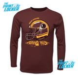 Redskins Football Helmet Drifit Long Sleeve