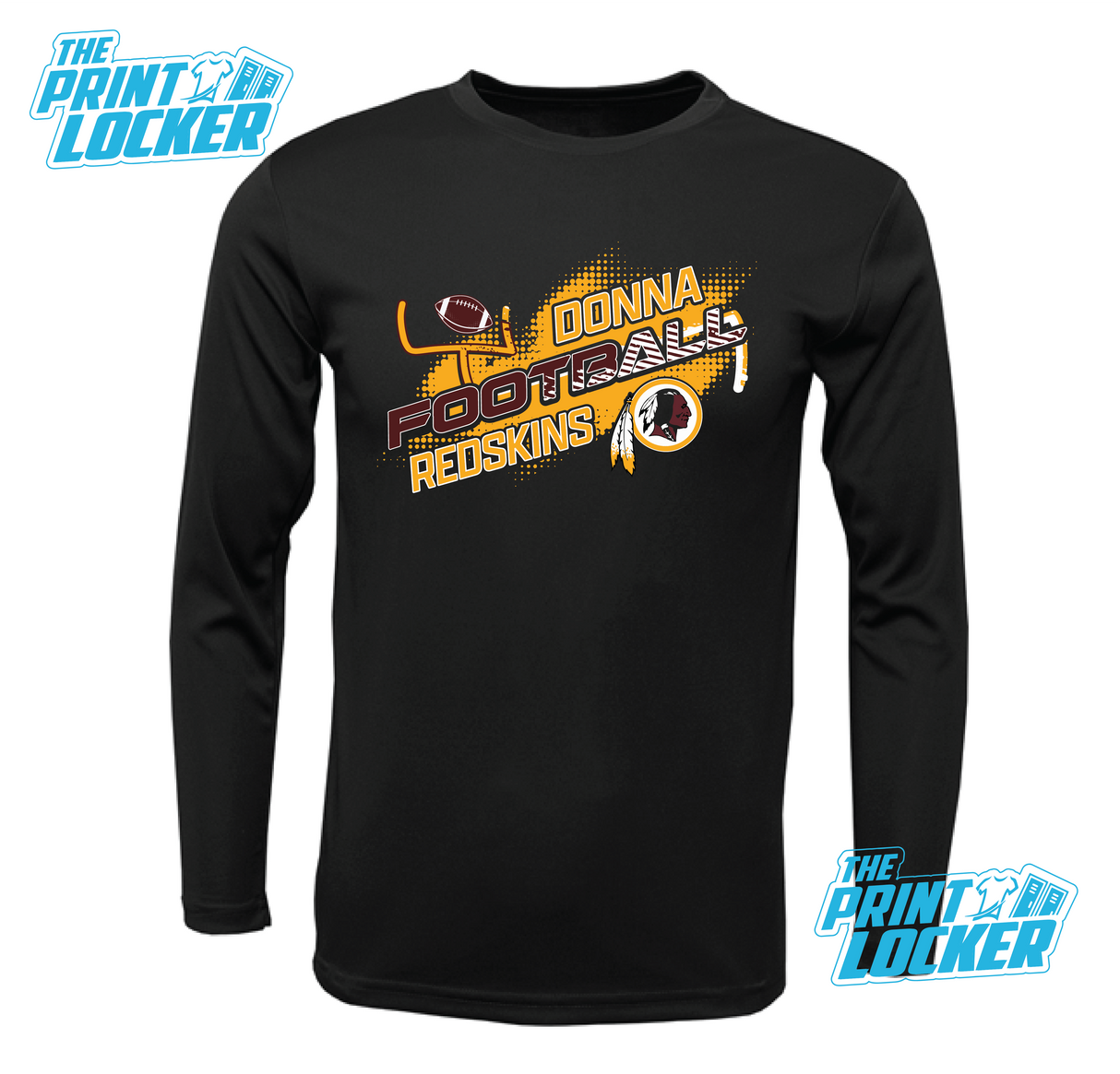 Redskins Football Design Drifit Long Sleeve