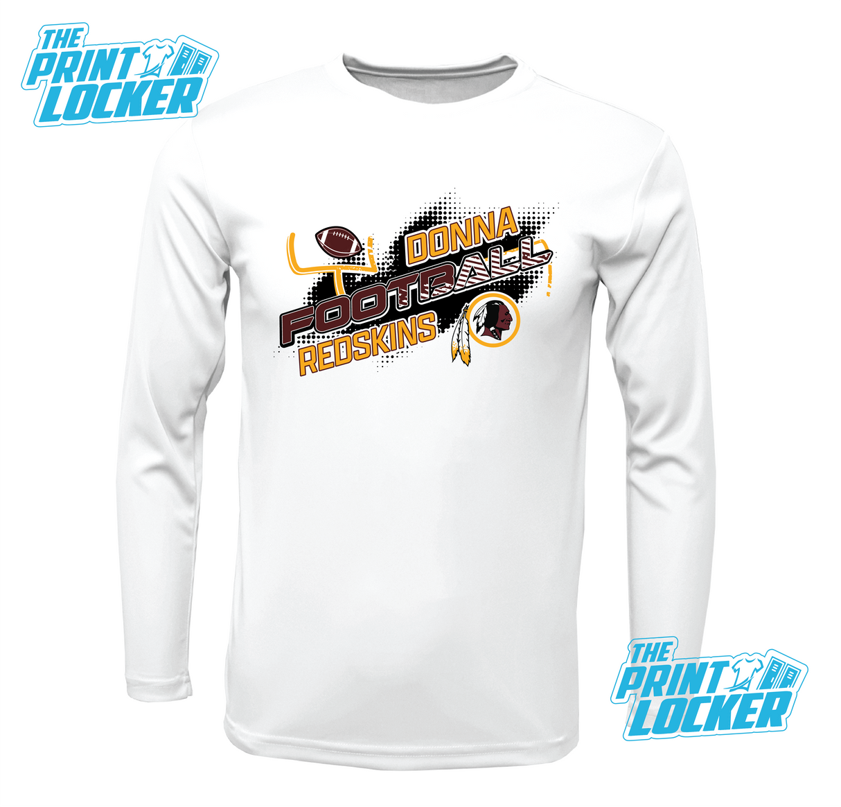 Redskins Football Design Drifit Long Sleeve