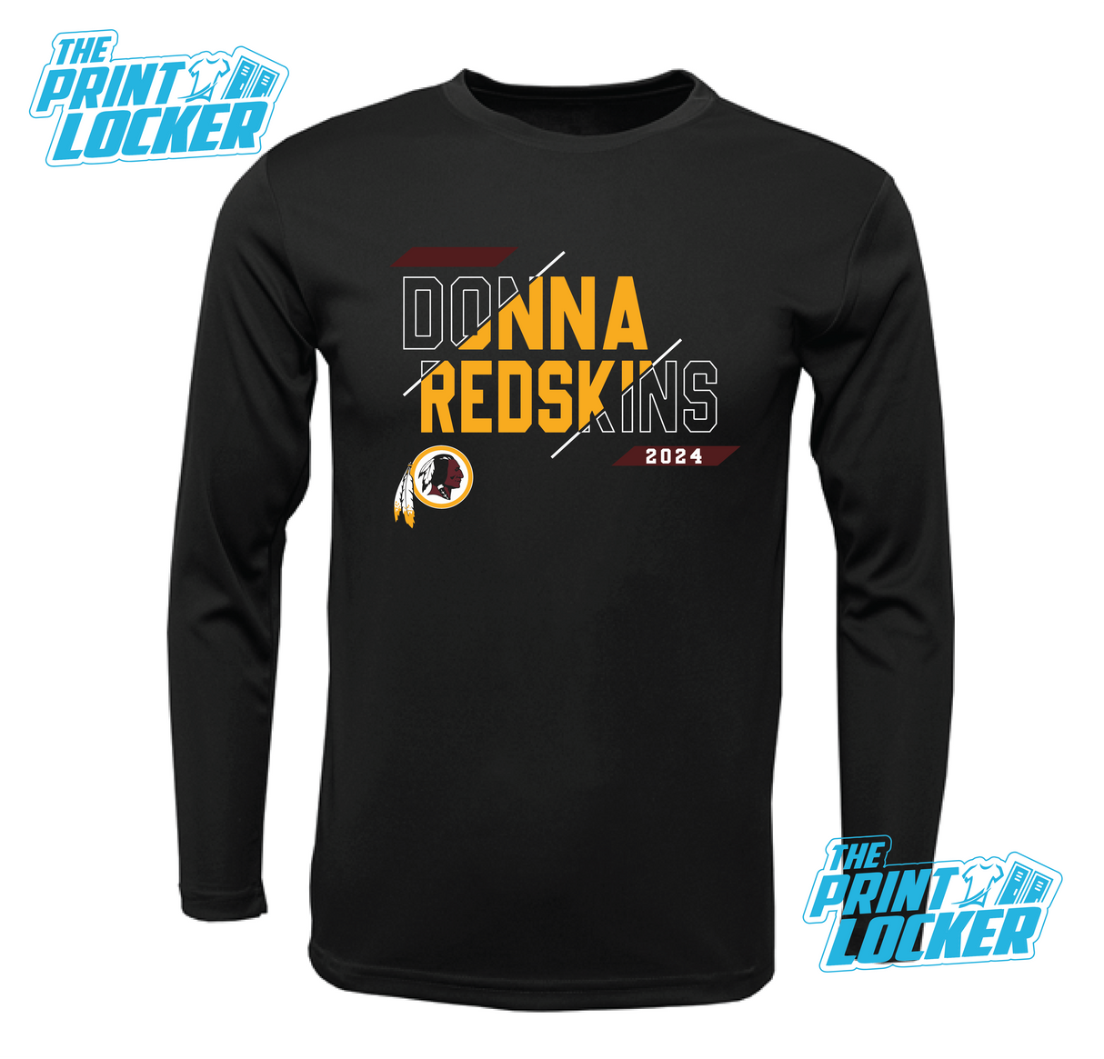 Redskins Slash Design Drifit Long Sleeve