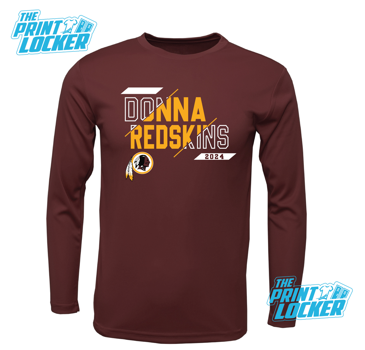 Redskins Slash Design Drifit Long Sleeve