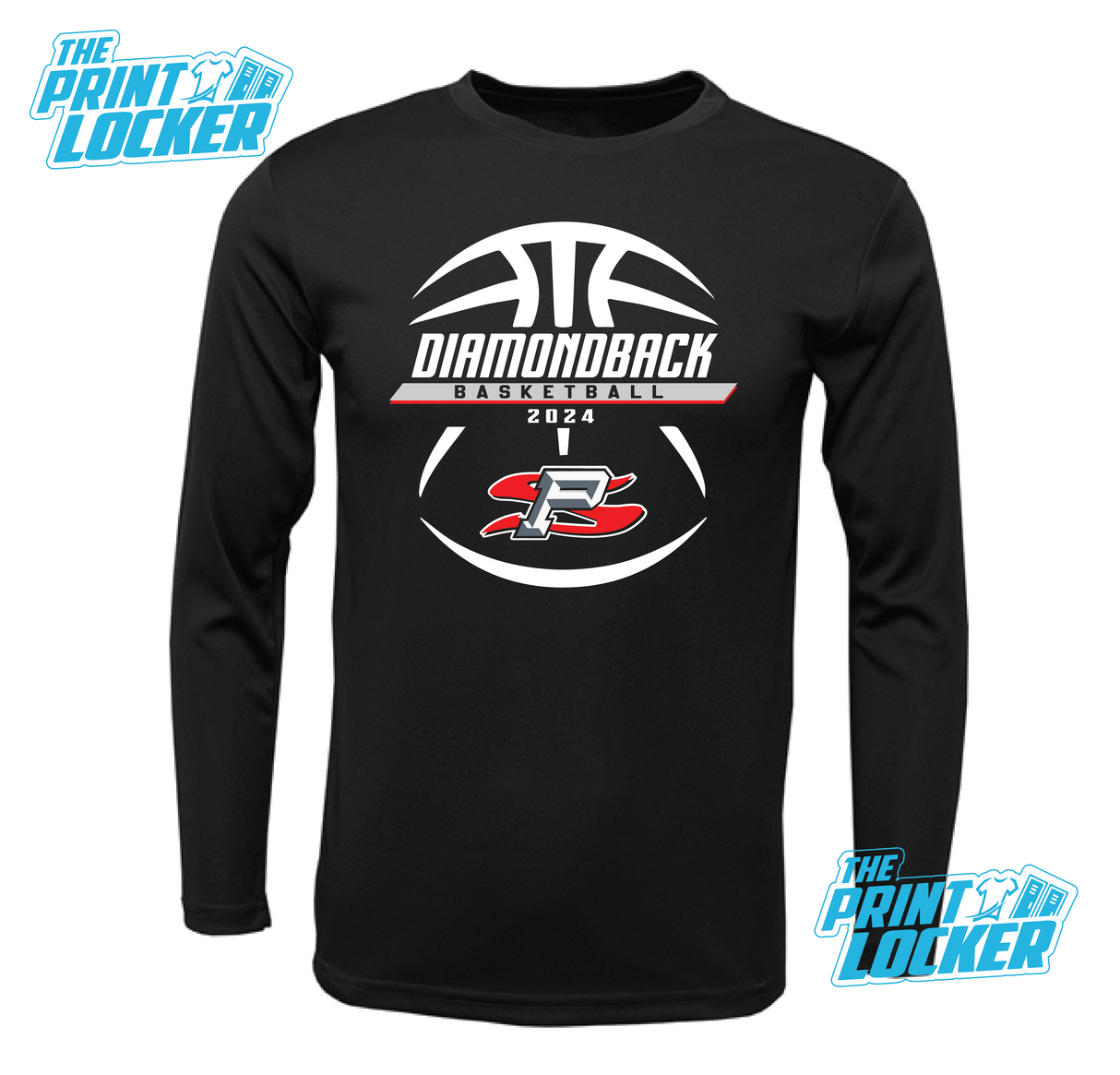 Diamondback Basketball Design Drifit Long Sleeve