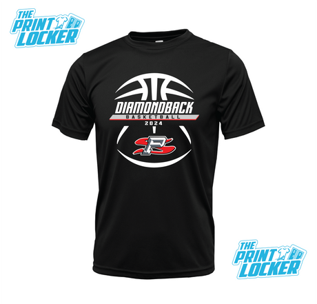 Diamondback Basketball Design Drifit Short Sleeve