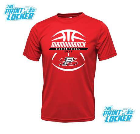 Diamondback Basketball Design Drifit Short Sleeve