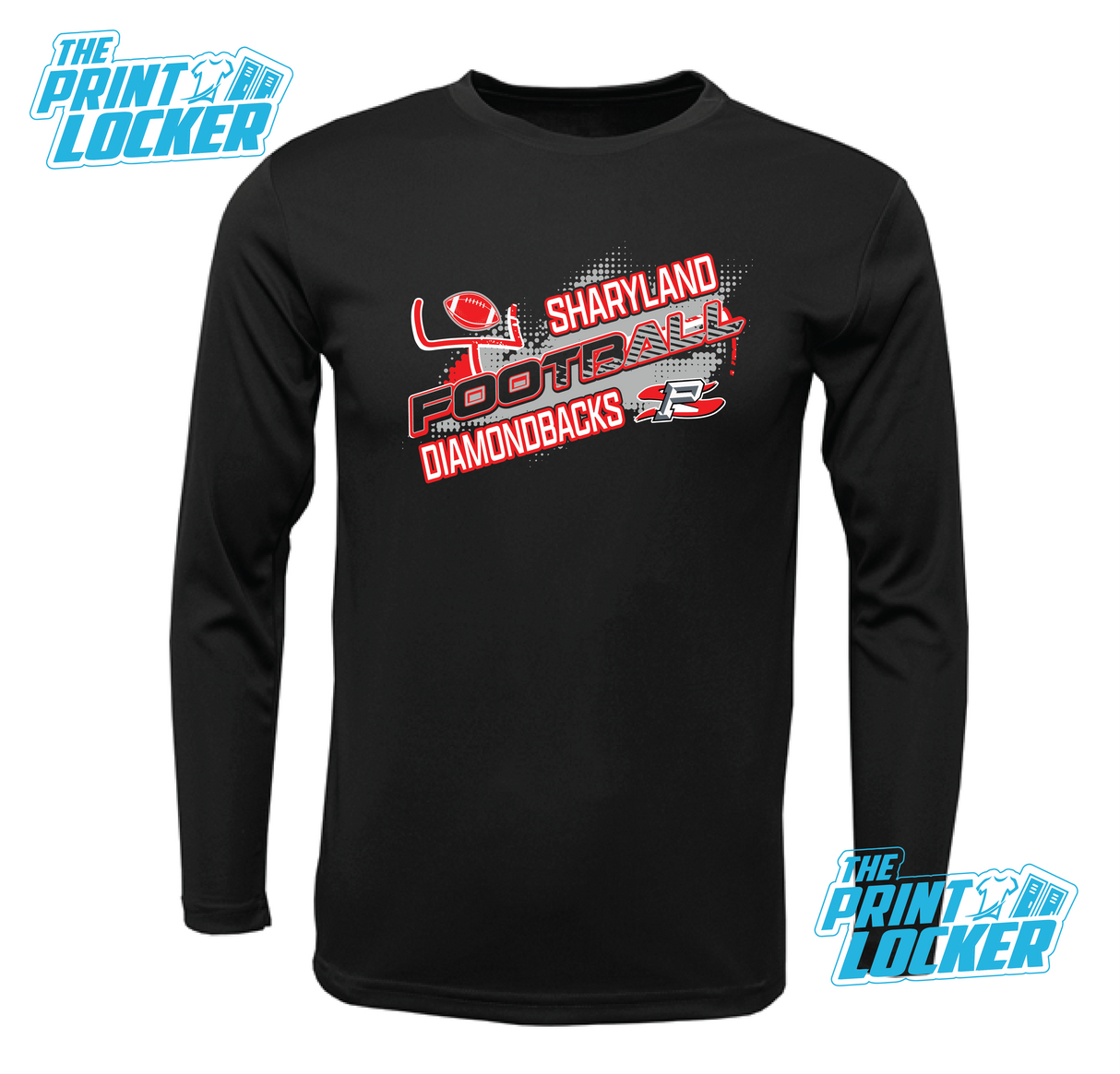 Diamondback Football Design Drifit Long Sleeve