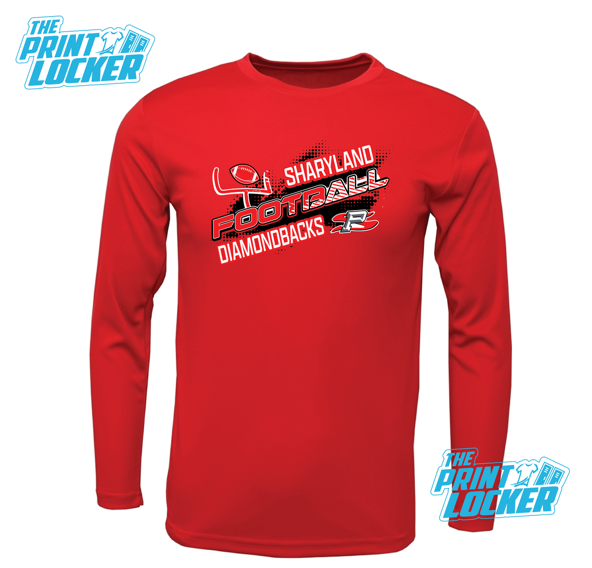 Diamondback Football Design Drifit Long Sleeve