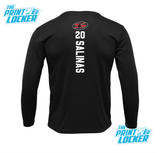 Sharyland Rattlers Football Helmet Drifit Long Sleeve